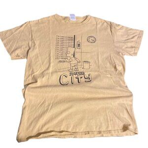Vintage Bart Simpson Smoke City Delta T-Shirt Size Medium
